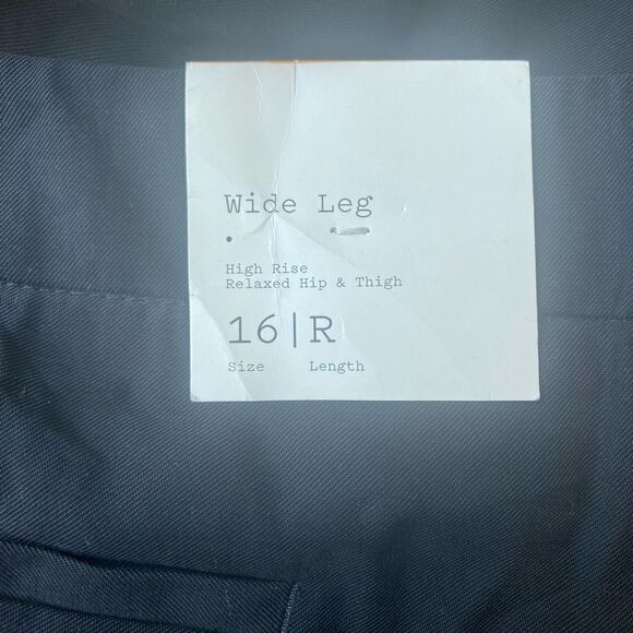 A New Day High Rise Wide Leg Black Pants Size 16 NWT - Picture 7 of 9